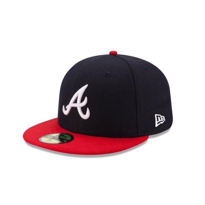 Sapca New Era Atlanta Braves MLB Authentic Collection 59FIFTY Fitted - Albastri